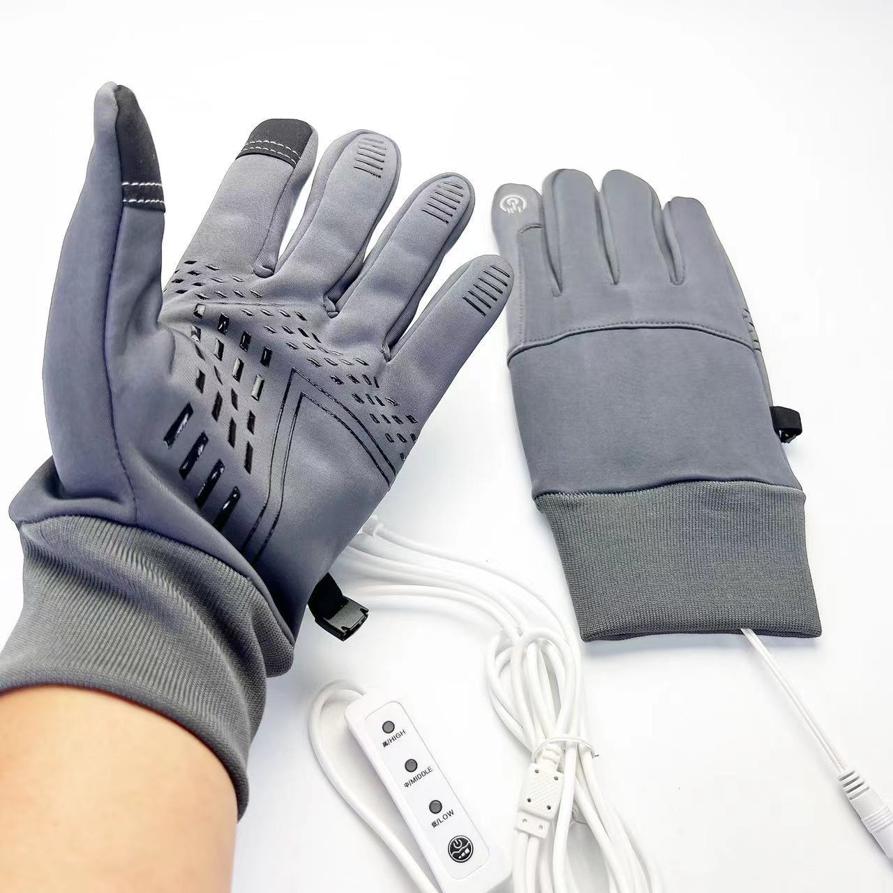 Gants chauffants électriques USB pour cyclisme, maintien au chaud, sport, écran tactile, étanche