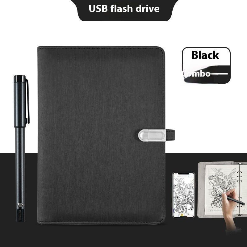 Just Arrived at Buy Center: Handwriting Paper Screen Synchronization Smart Fingerprint Lock Notebook A5 Color18