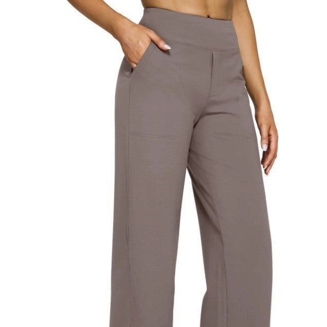 Pocket Knitted Straight High Waist Trousers Buy Center