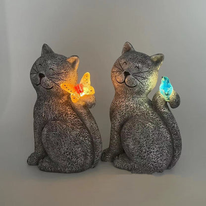 Newly Released at Buy Center: Outdoor Solar Lamp Cute Kitten Ornaments