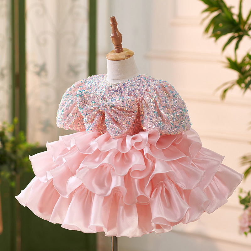 Cute Flower Children's Short Sleeve Tulle Tutu Dress Buy Center