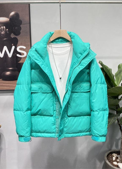 Manteau en coton épais avec veste décontractée ample tendance de couleur unie pour couple