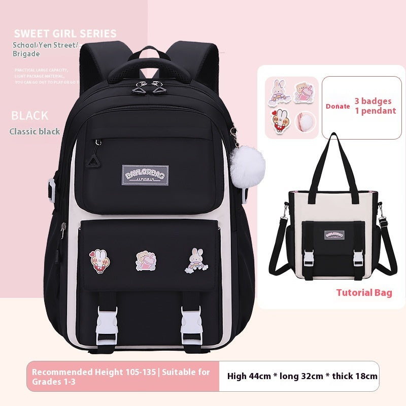 Student Schoolbag Large Capacity Burden Reduction Children Backpack