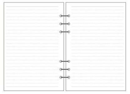 Fresh Arrivals at Buy Center: 6-hole Notebook Loose-leaf Refill Blank Dot Matrix Horizontal Line A7 horizontal line inner pag