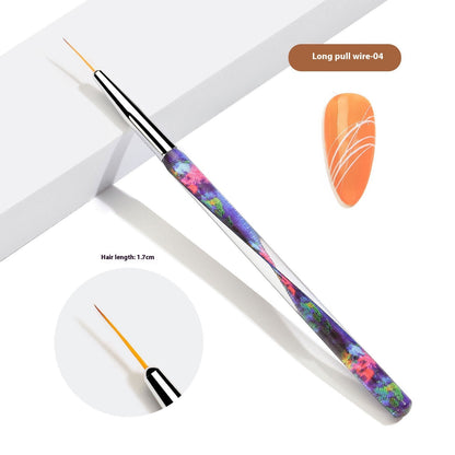 Trending Now at Buy Center: Crystal Acrylic Transparent Ribbon Nail Brush Suit Ribbon Painted Nail Brush 04