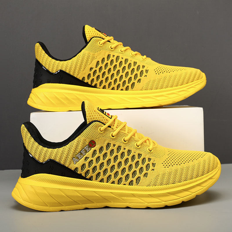 Men's Lightweight Fashion Trendy Sneakers Yellow