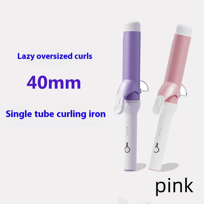 New 40mm Wave Lasting Shaping Does Not Hurt Hair Hair Curler Pink