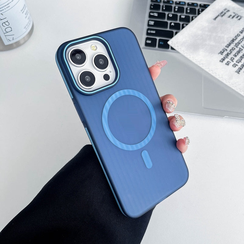 Hot New Arrivals at Buy Center: Corrugated Matte Cover Phone Case Transparent Blue