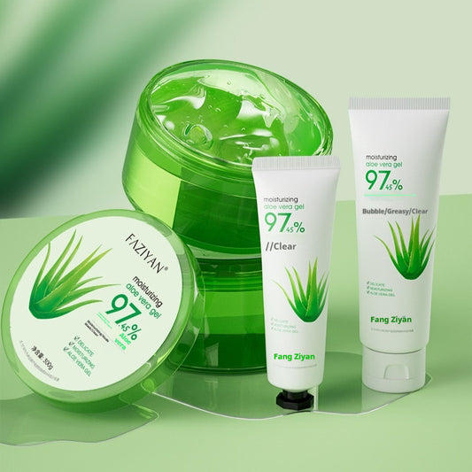 Crema hidratante reparadora de daños solares con gel hidratante de aloe vera