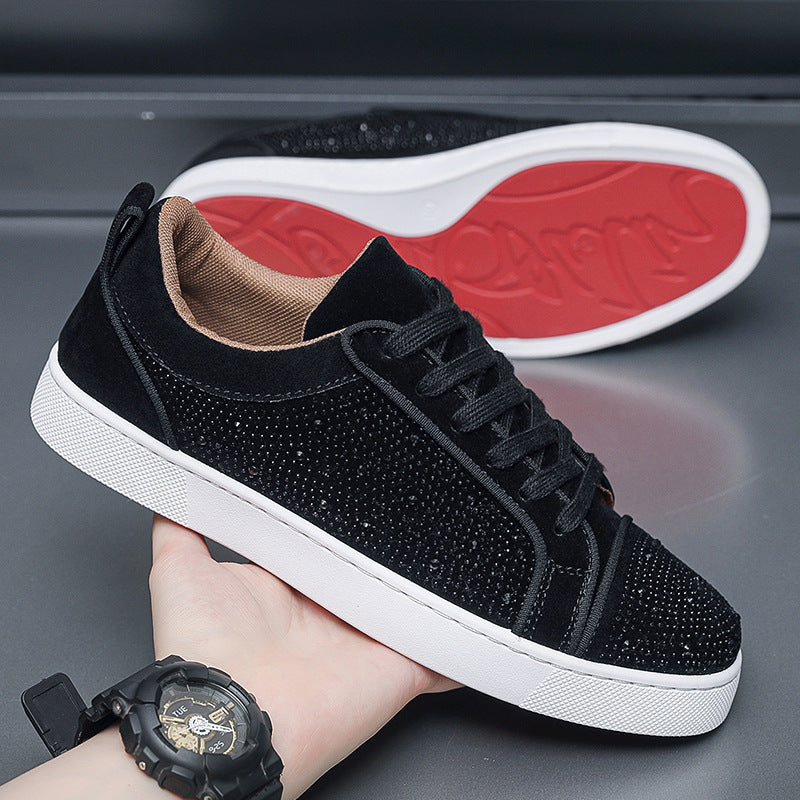 Men's Hot Drilling Casual Fashion Trends Sports Hong Kong Style Youth Shoes Buy Center