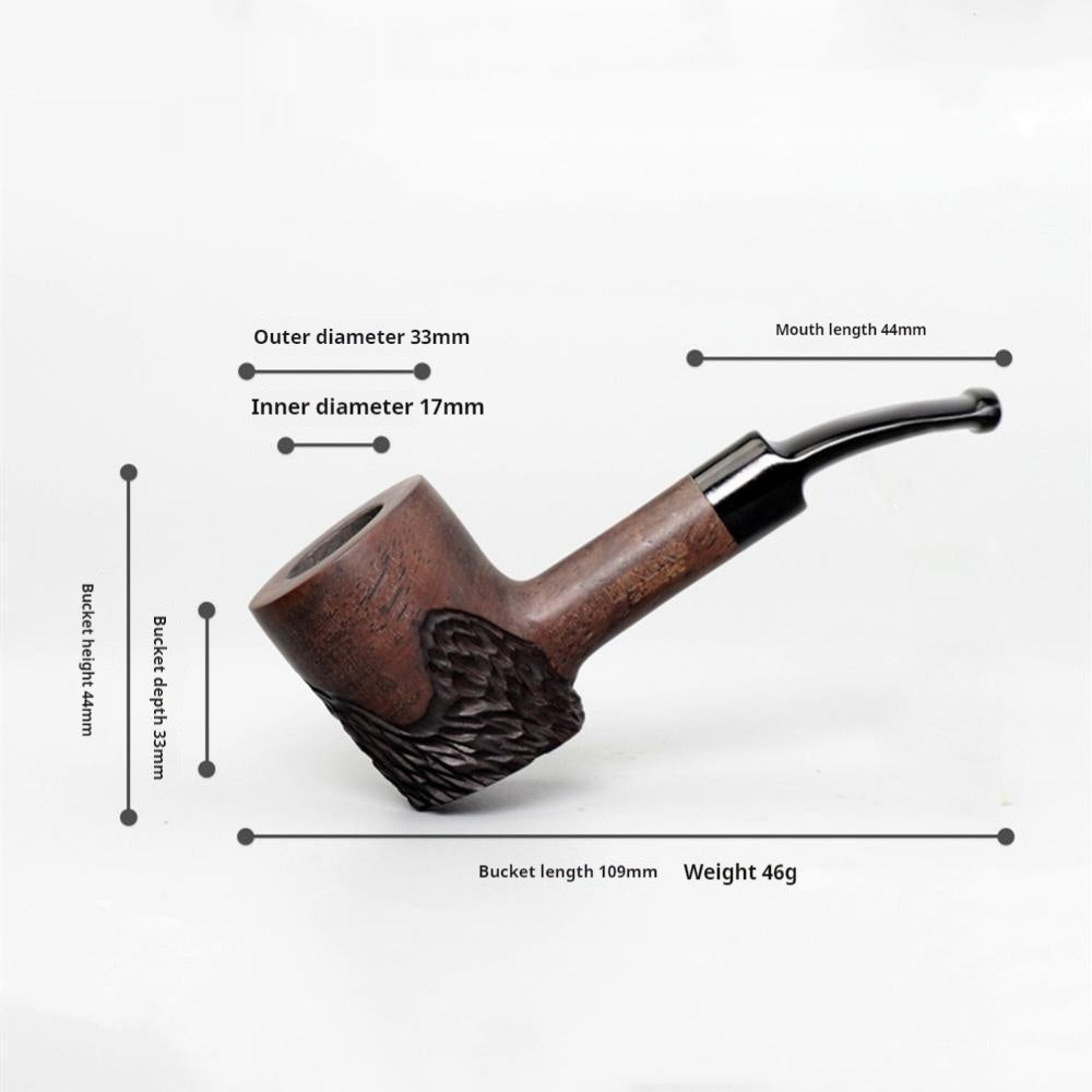 Newly Released at Buy Center: Costustoot Handmade Blackwood Pipe Wooden Smoking Set Pipe Dual-use Carved Ac0039K01