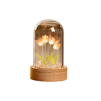 Tulip Small Night Lamp Handmade Desktop Decoration Buy Center