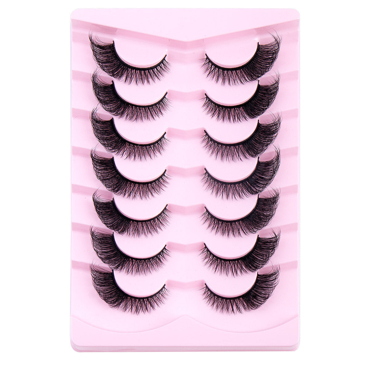 European And American Flying Fox Eye False Eyelashes 7 Pairs