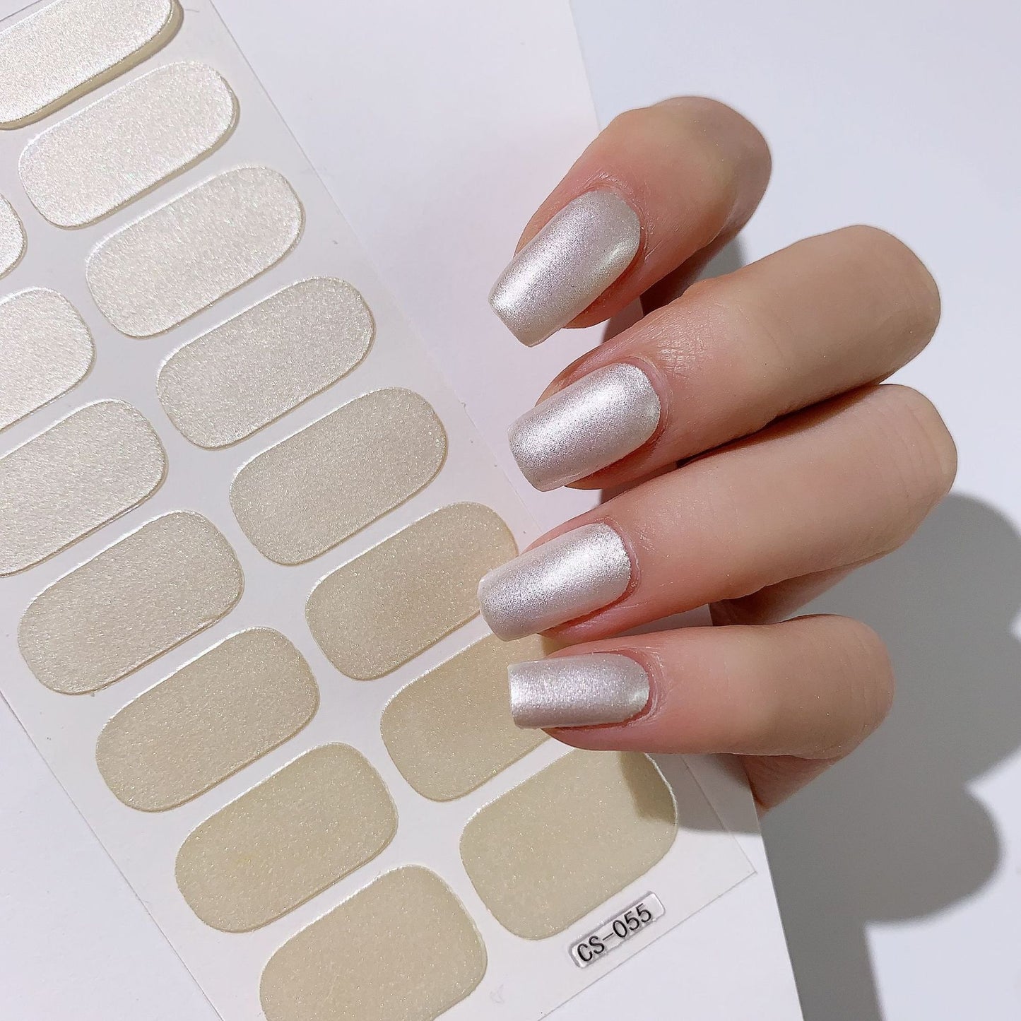 Hot New Items at Buy Center: Solid Color 16 Small Stickers Nail Stickers Simple Nail Stickers CS055