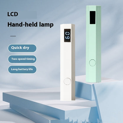 Newly Released at Buy Center: Nail Belt Display Screen Portable Home Power Storage Design Handheld Lamp Nail Tip Phototherapy Not Black Hand