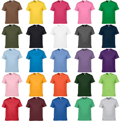 Buy Center Deal-Solid Color Personalized Embroidered T-shirt