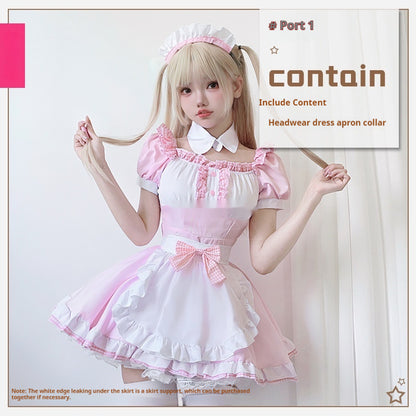 Fresh on the Scene at Buy Center: Japanese Anime Maid Costume Cute Maid Ware Soft Girl Cosplay Cat Lolita Pink