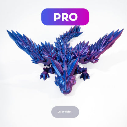 Hot New Items at Buy Center: 3D Printed Gemstone Flying Dragon Deformed Figurine Crystal Laser Purple PRO Version