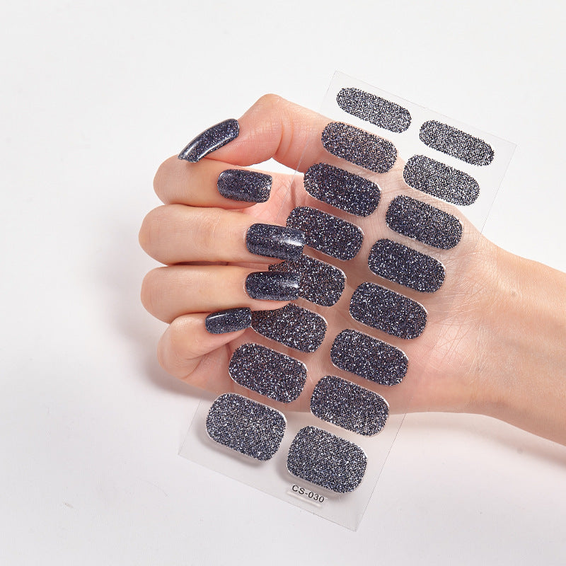 Hot New Items at Buy Center: Solid Color 16 Small Stickers Nail Stickers Simple Nail Stickers CS030