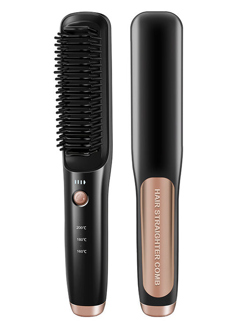 Wireless Straight Comb Hair Curler And Straightener Dual-use Hair Straightener