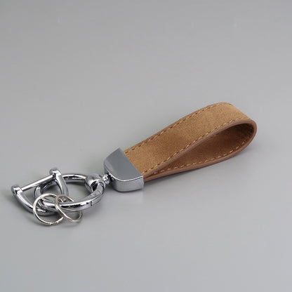 Suede Car Hardware Anti-lost Keychain Buy Center