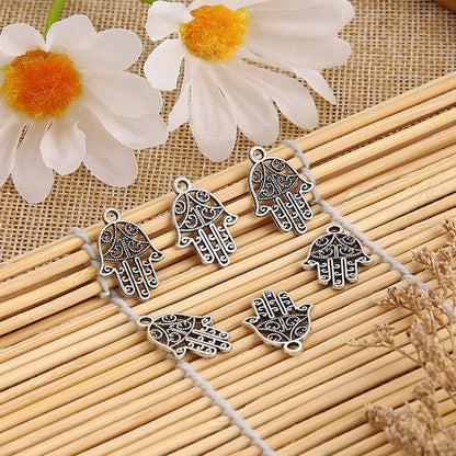 New Retro Alloy Butterfly Hollow Lucky Tree And Other Multi-element Carving Pattern Small Pendant