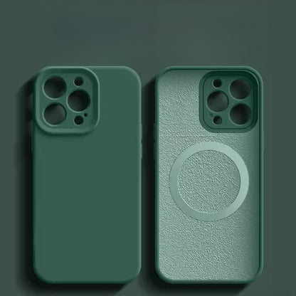 Fresh Arrivals at Buy Center: New Phone Case Magnetic Charging Animation Drop-resistant Protective Cover Dark Green