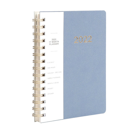 Newly Arrived at Buy Center: English 365 Day Coil Annual Calendar Student Plan Notebook Blue