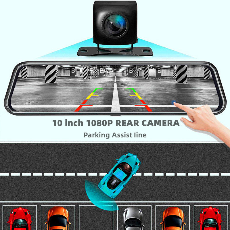 Front and Rear Dual Recording Rear View Mirror Dash Cam Buy Center