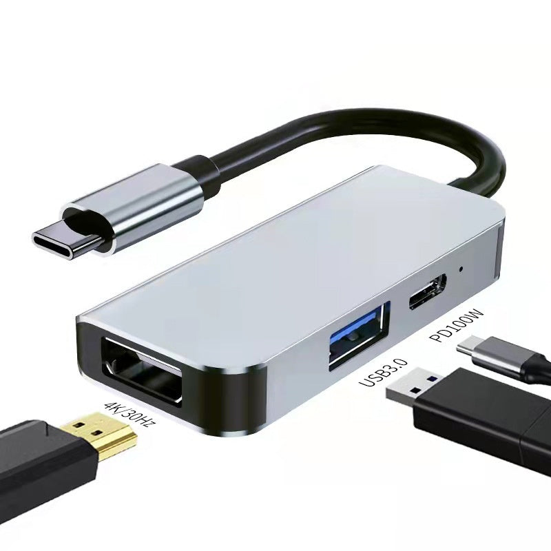 Portable Notebook And Tablet Computer Six In One Expansion Dock 3In1 100w