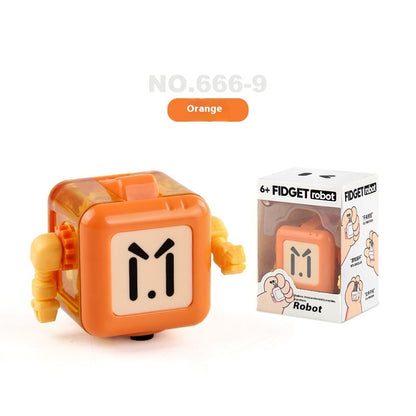 Fresh Arrivals at Buy Center: Pressure Reduction Toy Robot Compressed Decompression Toy Orange Closed Eyes 43g