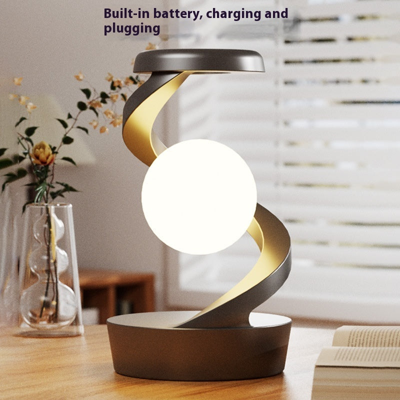 Rotating Moon Desk Lamp With Phone Wireless Charging Sensor Control Table Lamps Decorative Desktop Lamp Small Night Lamp Home Decor Buy Center