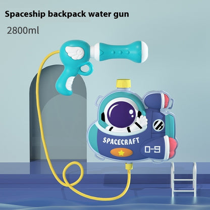 Newly Arrived at Buy Center: Children's Cartoon Backpack Water Gun Water Beach Toys 2800ml Spacecraft