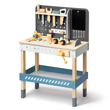 Hot New Items at Buy Center: ROBOTIME Wooden Tool Bench For Kids Toy Play Workbench Workshop With Tools Set