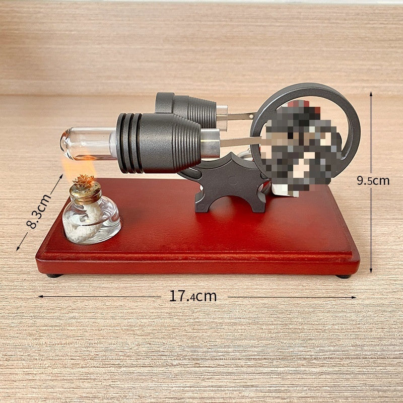 Just Arrived at Buy Center: Stirling Engine Model Small Invention Generator Power Rangers Turbo Science Science Popularization Experiment Red Power Generation Default