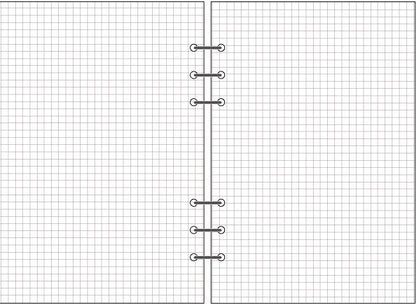 Fresh Arrivals at Buy Center: 6-hole Notebook Loose-leaf Refill Blank Dot Matrix Horizontal Line