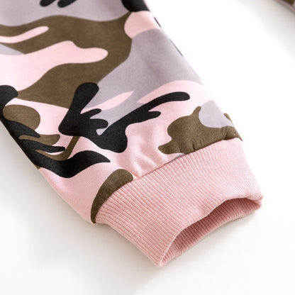 Fresh Arrivals at Buy Center: Long Sleeve Sweater Camouflage Trousers Suit