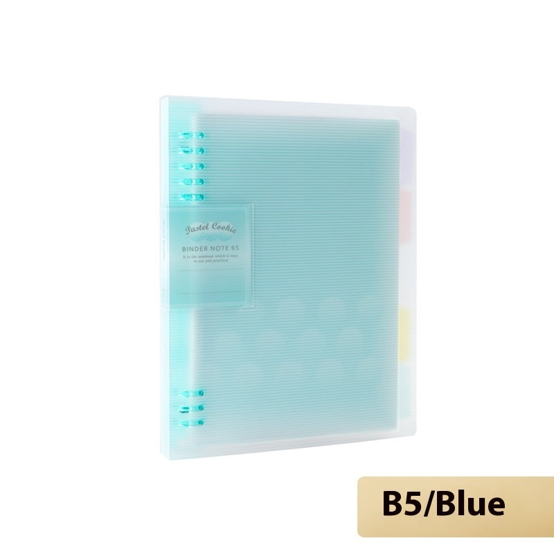 Buy Center Hot Pick-Loose Spiral Notebook Shell Pastel Cookie Soft Light Refill B5 Plaid Impression A5 B5 Soft Light Eight Blue