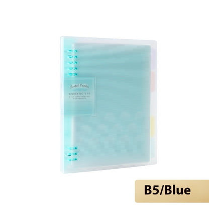 Buy Center Hot Pick-Loose Spiral Notebook Shell Pastel Cookie Soft Light Refill B5 Plaid Impression A5 B5 Soft Light Eight Blue