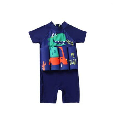 Newly Arrived at Buy Center: Children's Buoyancy Swimsuit Girl Girl Infant Swimsuit Baby Boy Toddler Jumpsuit Little Dinosaur 2007