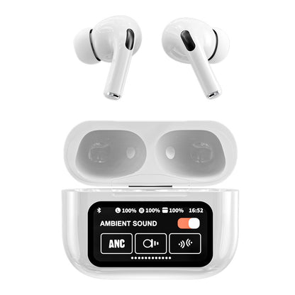 Fresh on the Scene at Buy Center: Wireless Earbuds Bluetooth 5.3 - ENC Noise Cancelling In-Ear Earbuds With Wireless Charging Case LED Display Deep Bass Earphones Headset With Built-in Mic Fifth Generation White