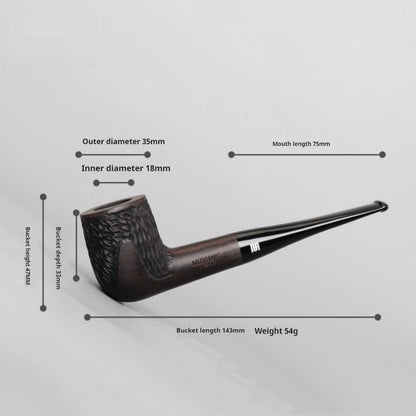 Newly Released at Buy Center: Costustoot Handmade Blackwood Pipe Wooden Smoking Set Pipe Dual-use Carved Ac0007K01