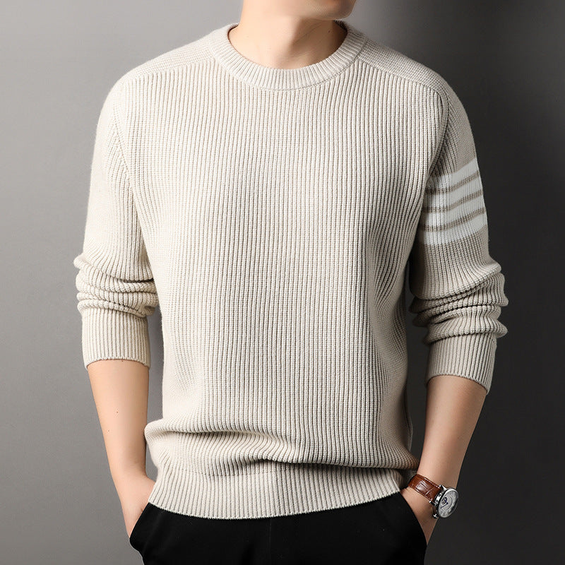 Loose-fitting Pullover Round-neck Men's Bottoming Shirt | Men's Clothing5 | Buy Center