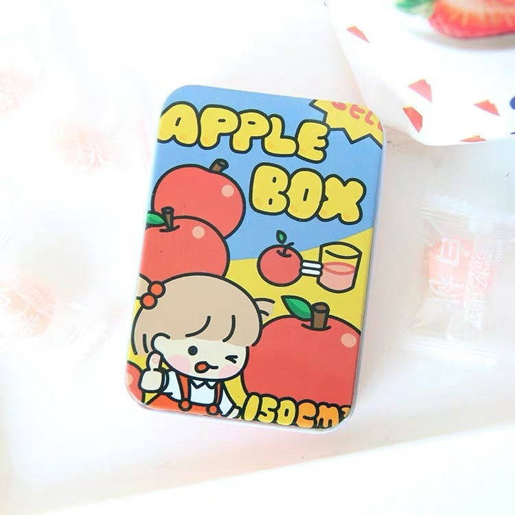 Now Available at Buy Center: Creative Cute Hand Account Material Sticker Storage Iron Box Apple girl