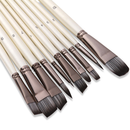 Trending Now at Buy Center: 10 Pearl White Watercolor Brushes, Nylon Brushes