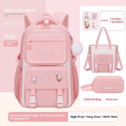 Student Schoolbag Large Capacity Burden Reduction Children Backpack