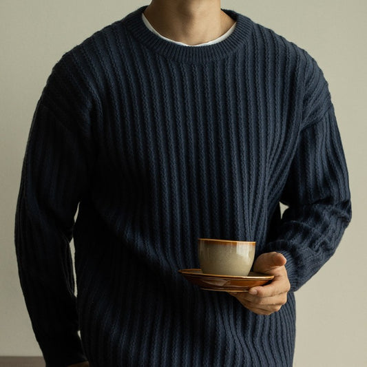 Warm Pullover Round Neck Long Sleeves Sweater | Men's Clothing5 | Buy Center