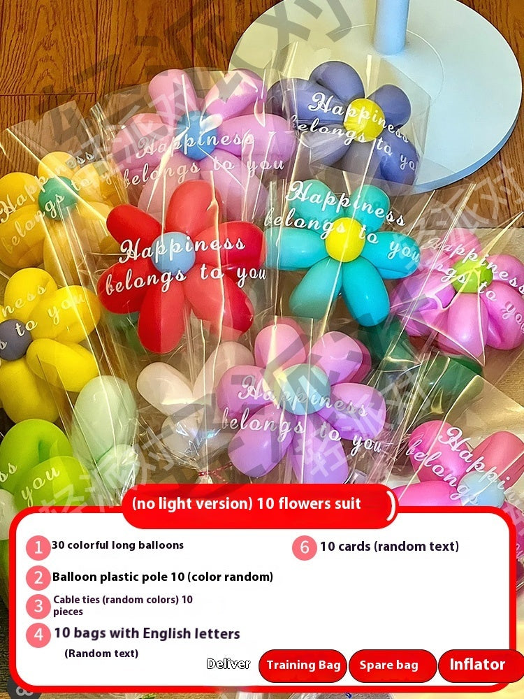 Hot New Items at Buy Center: Long Balloon Flower Bouquet Photo Material Package