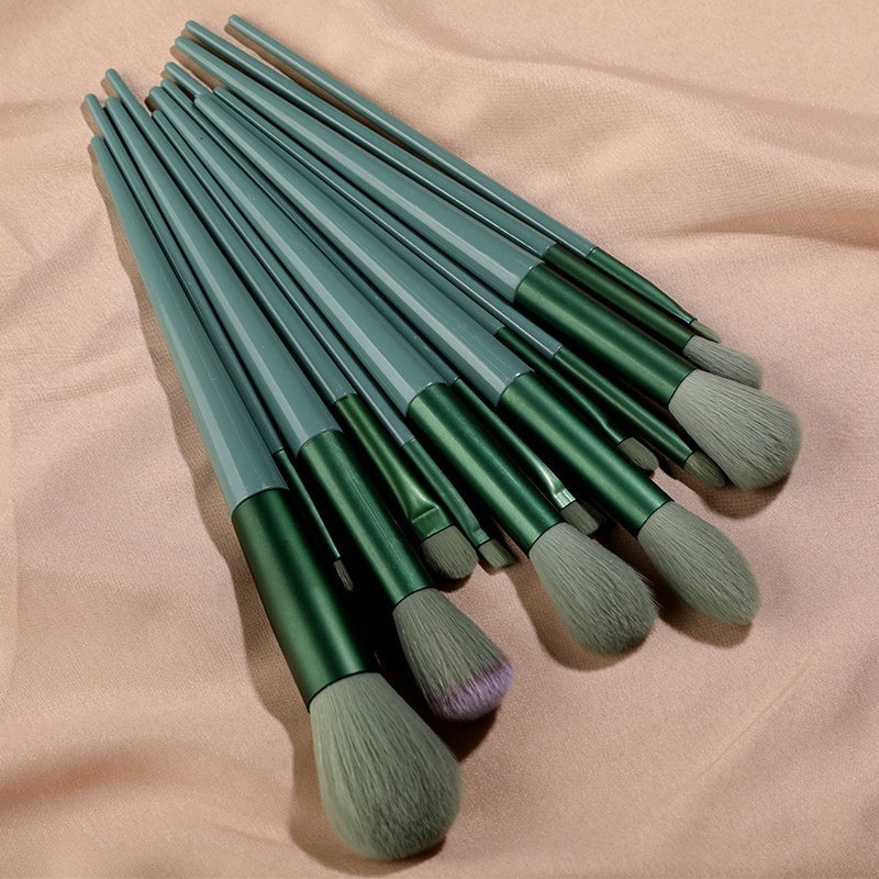 13 PCs Purpleflower Holly Leaf Makeup Brushes Suit Soft Hair Buy Center