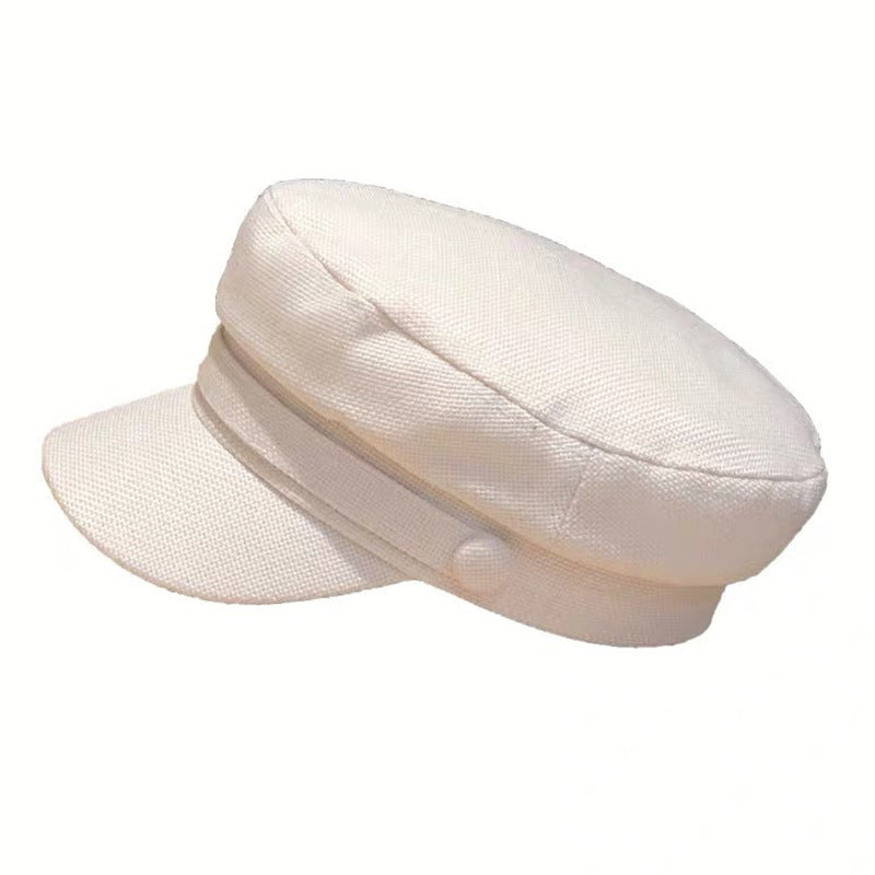 Trending Now at Buy Center: Women's Linen Octagonal Casual All-match Flat-top Cap